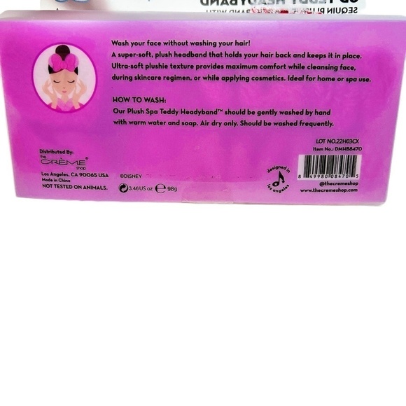 THE Creme Shop Disney Sequin Bow Spa Headband - Picture 5 of 5